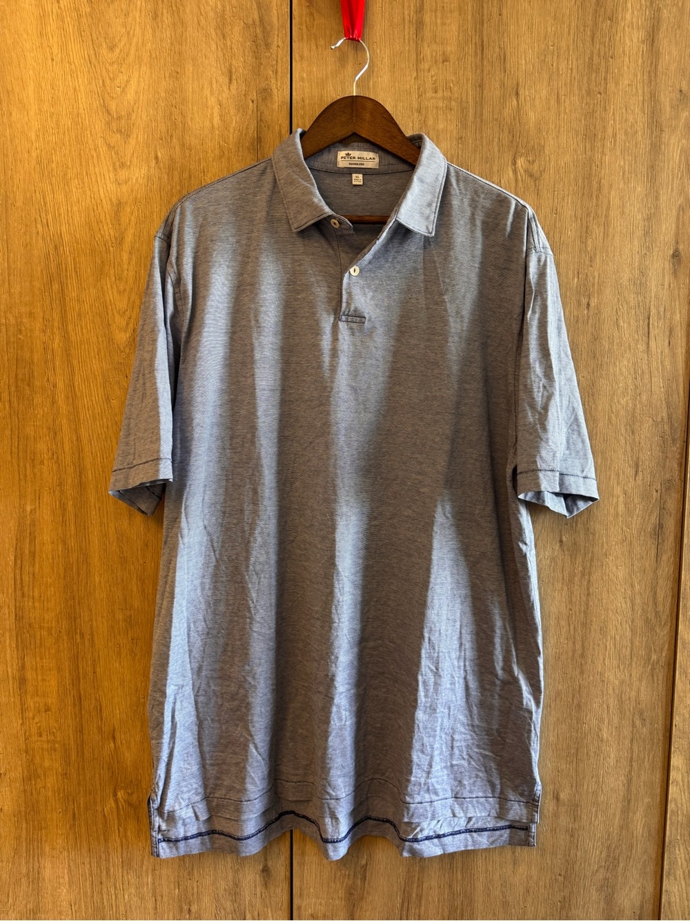 Peter Millar Nanoluxe Men's Short Sleeve Preppy Classic Golf Polo Shirt XL